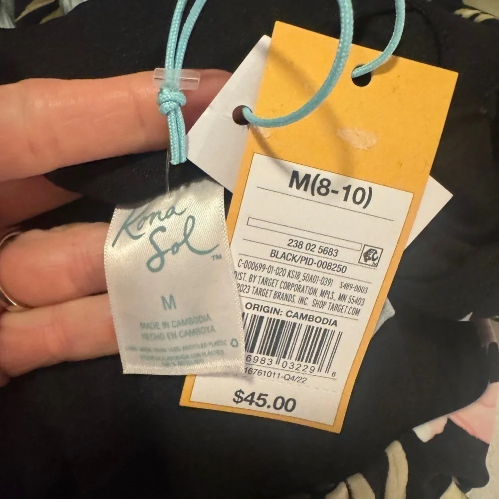 Kona Sol NWT Floral Long Sleeve Bodysuit